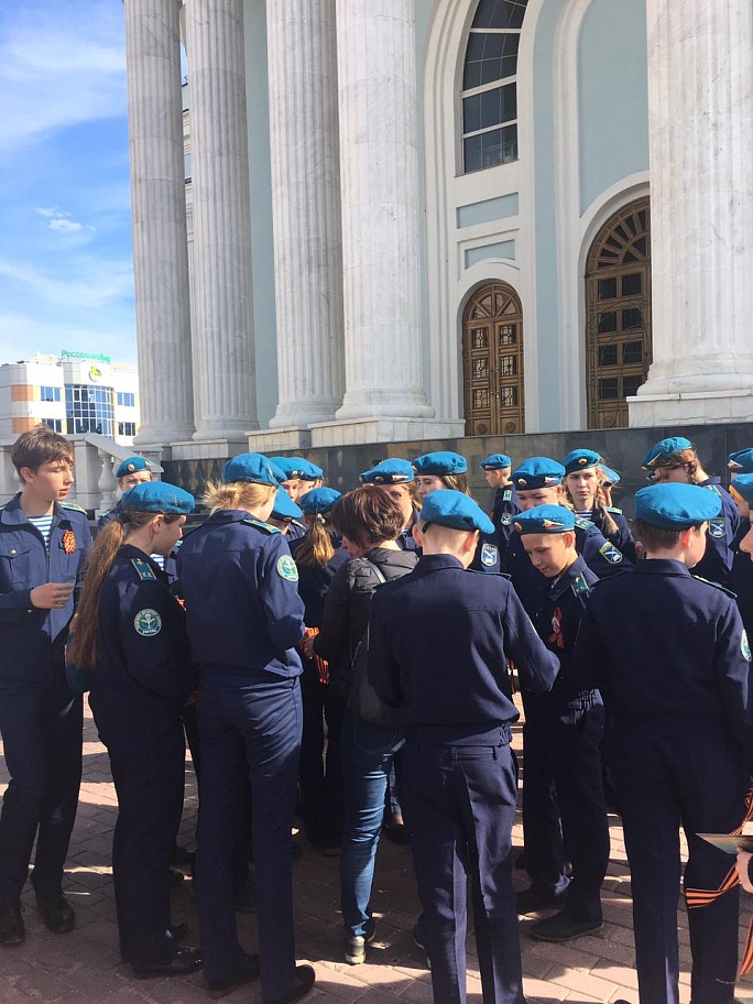 В Мордовии активисты движения «Стройная Россия» приняли участие в проведении акции «Георгиевская ленточка»