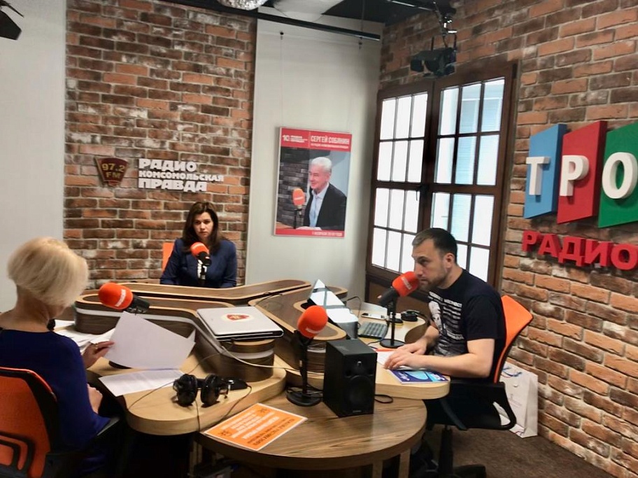 Прямой эфир на радио «Комсомольская правда»